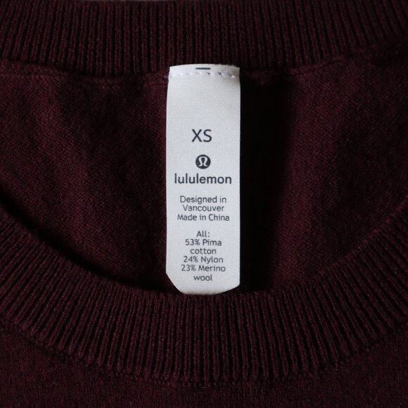 Maroon Lululemon Crew Neck Knit Sweater - Picture 4 of 6